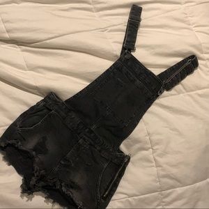 Black bib jeans overall - jumpsuit | Peto de tela vaquera